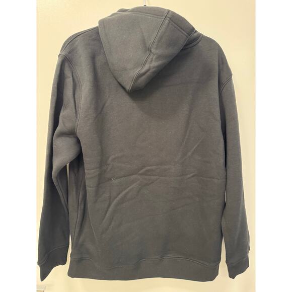 NWT New York Fleece Lined Cotton Blend NY Sweatshirt Black Hoodie Unisex Large - Picture 2 of 6